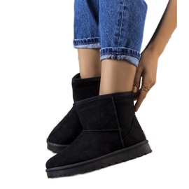 Botas de nieve con aislamiento negras de Vago negro