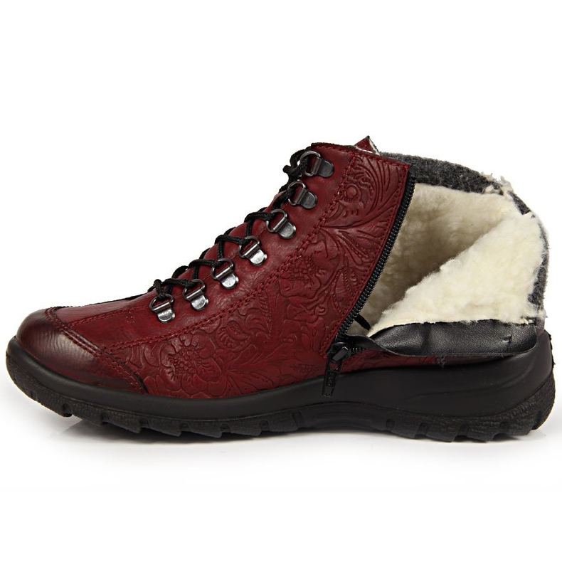 Botas mujer granate Rieker L7144-35 burdeos