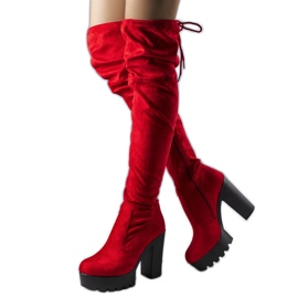 BM Botas Westley de ante rojo
