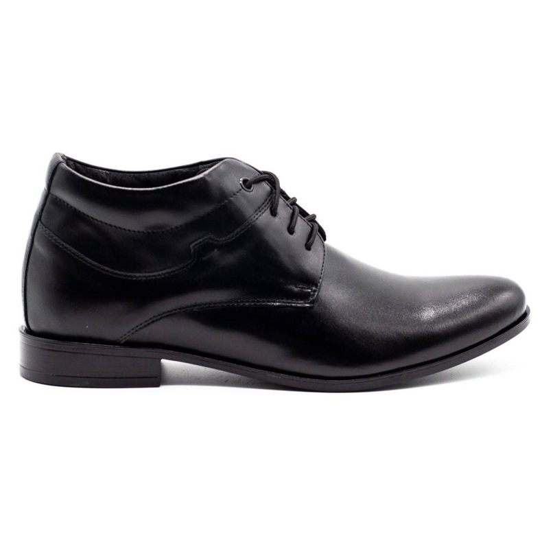 Lukas Los zapatos negros de los hombres aumentan 300LU