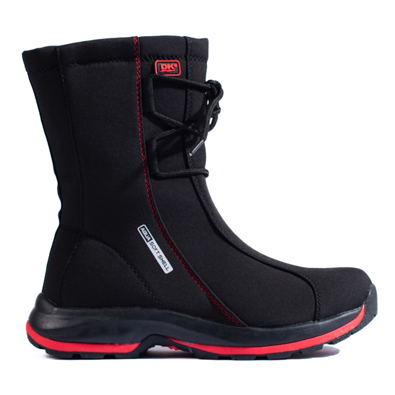 Zapatos de trekking de mujer con abrigo de piel de oveja DK negro