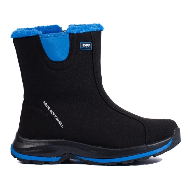 Botas altas de trekking DK para mujer, con aislamiento de piel negro