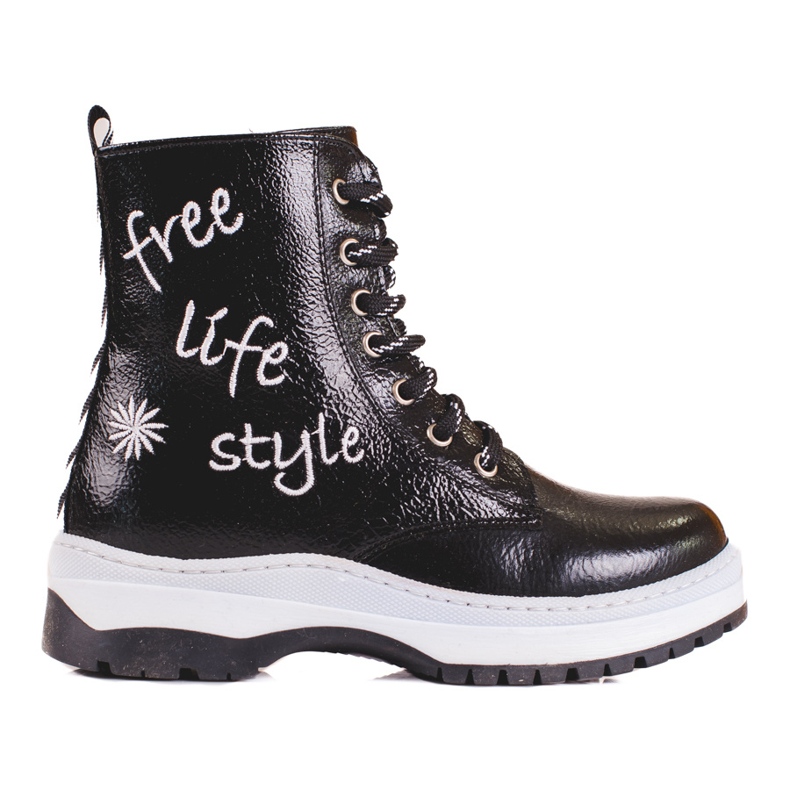 W. Potocki Botas negras de niña de Potocki negro W. Potocki Botas negras de niña de Potocki negro