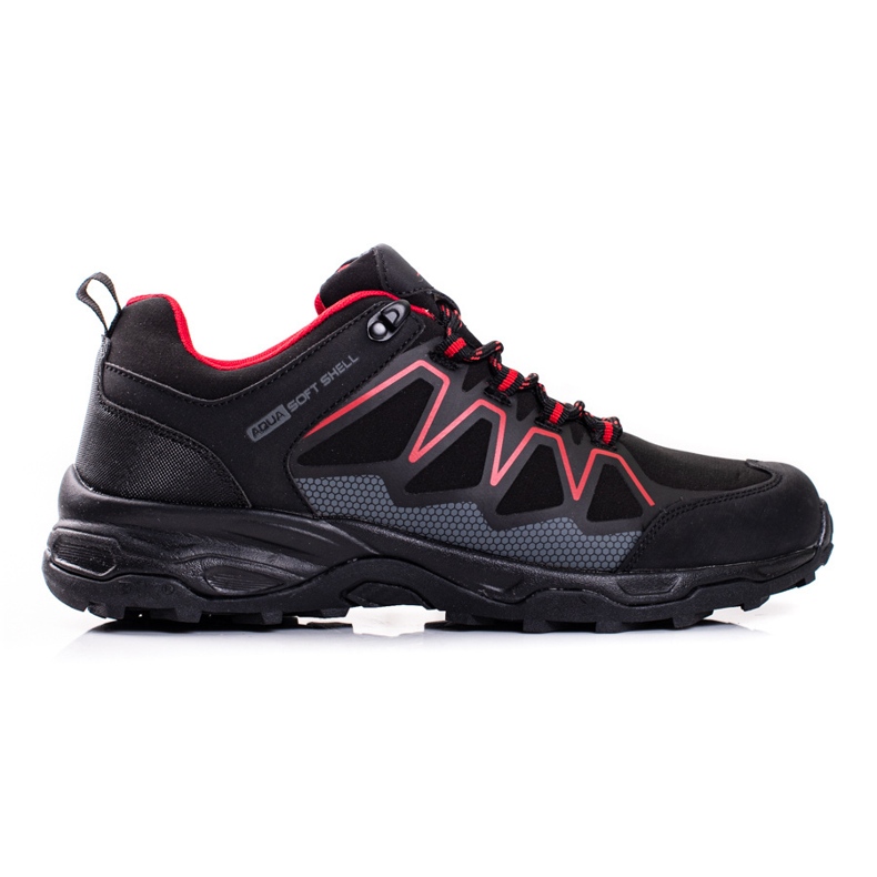 Zapatos trekking hombre DK negro y rojo