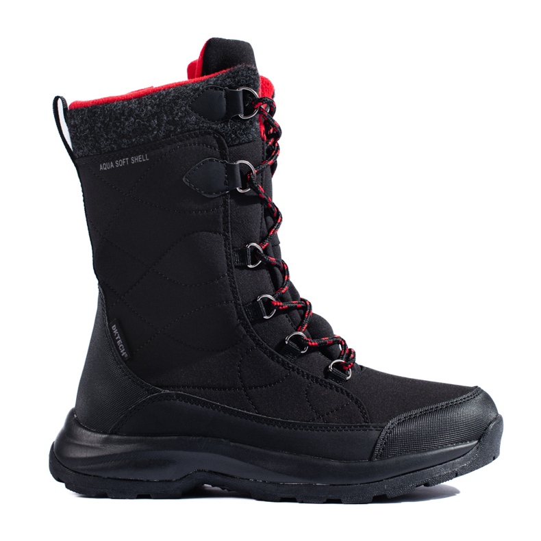 Zapatos trekking mujer cordones DK impermeable negro