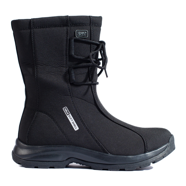 Zapatos de trekking de mujer con abrigo de piel de oveja DK negro