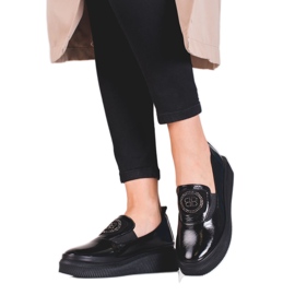 Zapatos Shelovet mujer piel negro