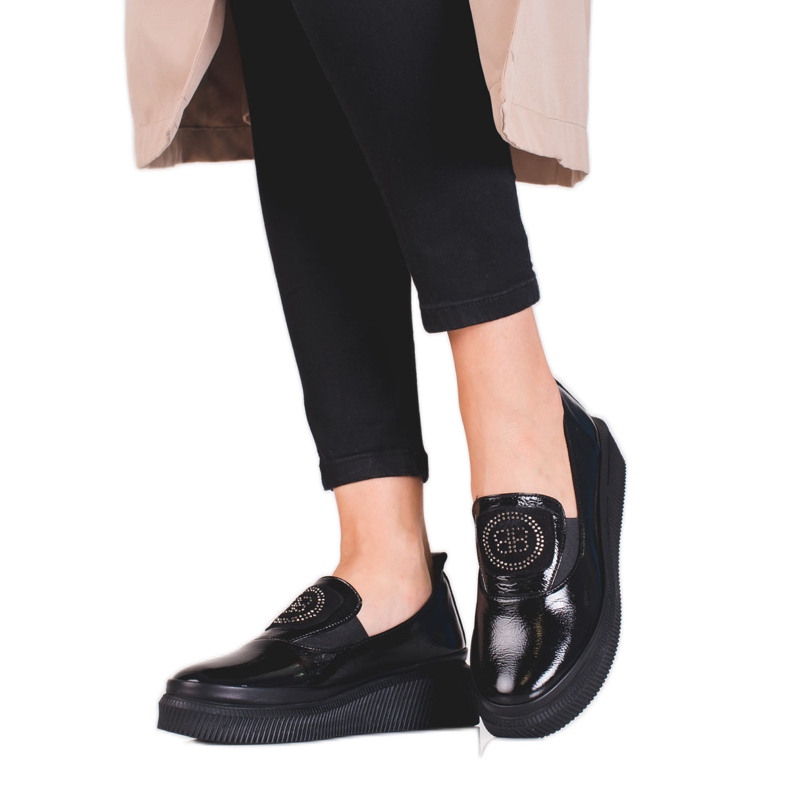 Zapatos Shelovet mujer piel negro