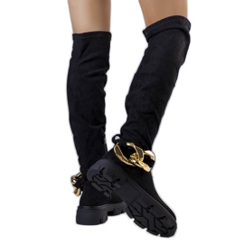Botas altas negras de Rero negro