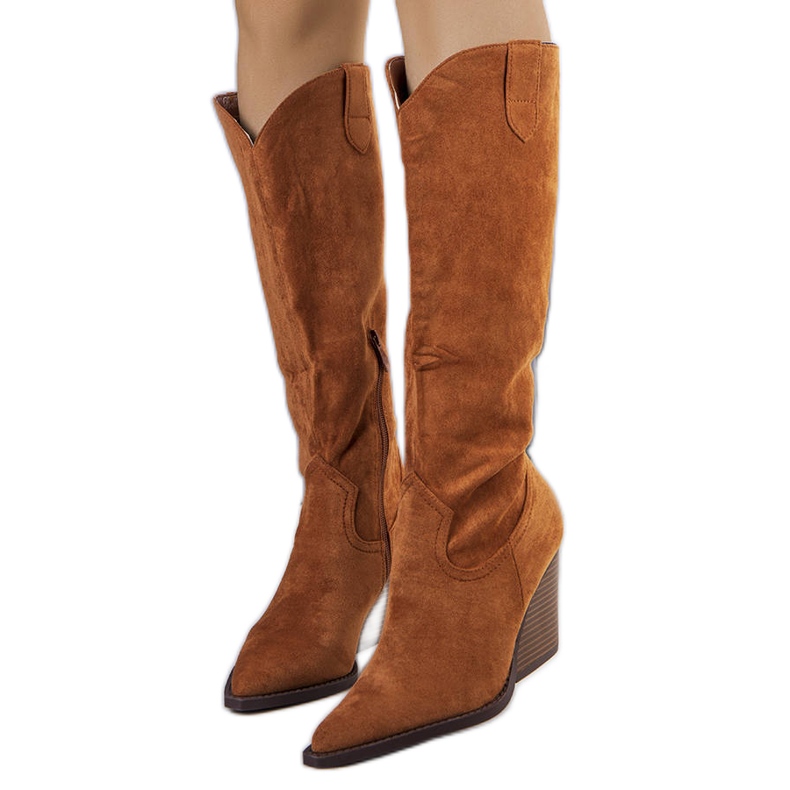 Bota cowboy Ezer acolchada marrón