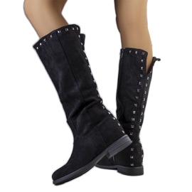BM Botas cuña Licurla negras negro