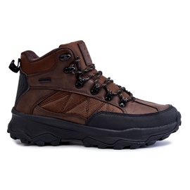 Zapatos de trekking cálidos para hombres Cross Jeans KK1R4019C Marrón oscuro