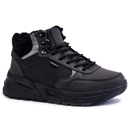 Zapatos de trekking cálidos para hombres Cross Jeans KK1R4031C Negro