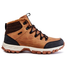 Botas cálidas para hombres Zapatos de trekking Cross Jeans KK1R4021C Camel marrón