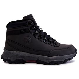 Zapatos de trekking cálidos para hombres Cross Jeans KK1R4027C Negro