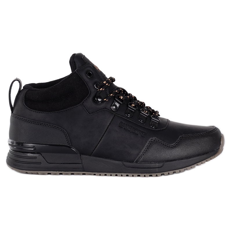 Zapatos negros de piel para hombre Jogger Pro Bustagrip
