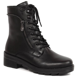 Botas insuladas mujer cómodas piel negras Rieker X0500-00 negro Botas insuladas mujer cómodas piel negras Rieker X0500-00 negro