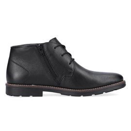 Zapatos de cuero para hombre con aislamiento de lana de oveja, negro Rieker 15311-00 Zapatos de cuero para hombre con aislamiento de lana de oveja, negro Rieker 15311-00