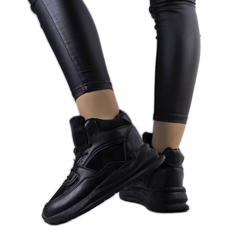 BM Zapatillas negras con aislamiento de Malvern negro BM Zapatillas negras con aislamiento de Malvern negro