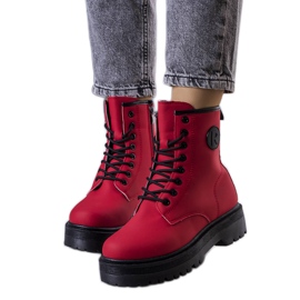 Botas de montaña Dirk rojo mate Botas de montaña Dirk rojo mate
