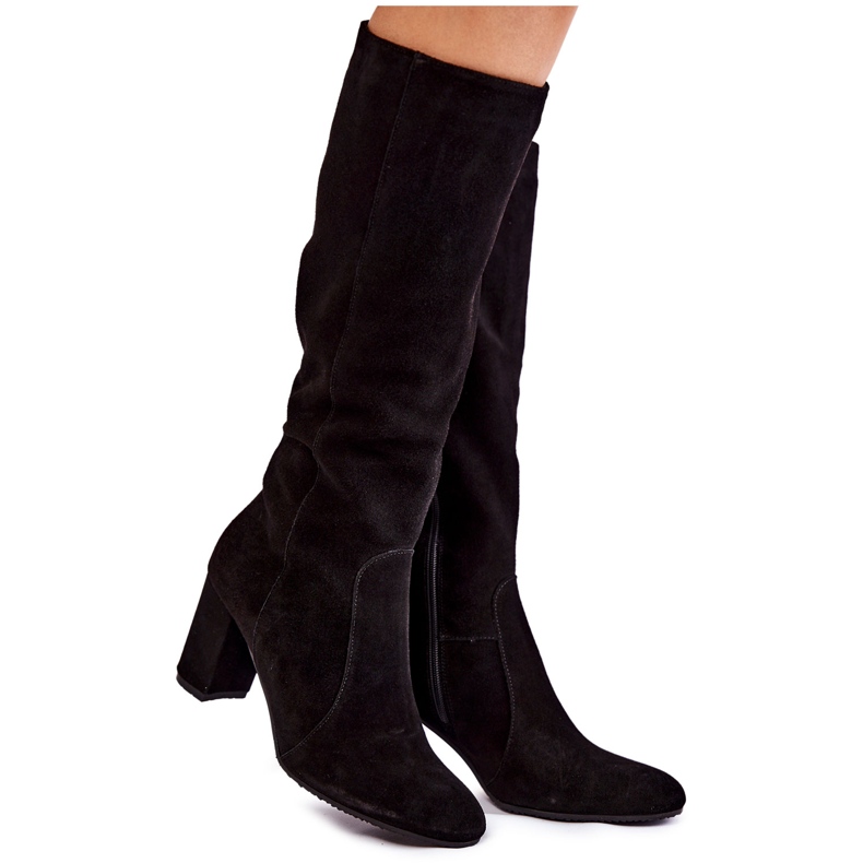 Botas Laura Messi Mujer Ante Negro 1415