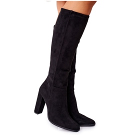 PS1 Botas de mujer en el talón Warm Black Finner negro