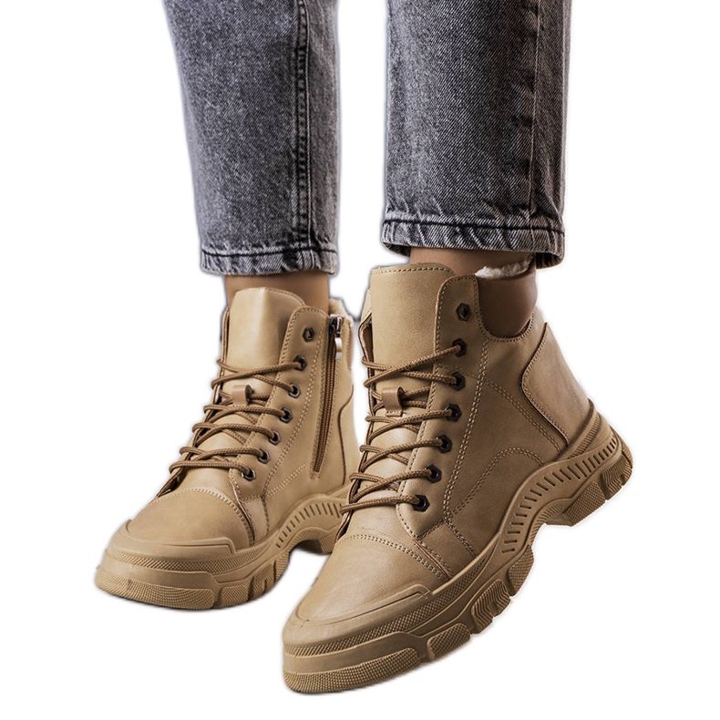 Botas con aislamiento marrones de Dinto beige Botas con aislamiento marrones de Dinto beige