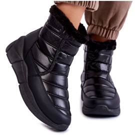 PE1 Botas de nieve de mujer negras con cremallera Senia negro