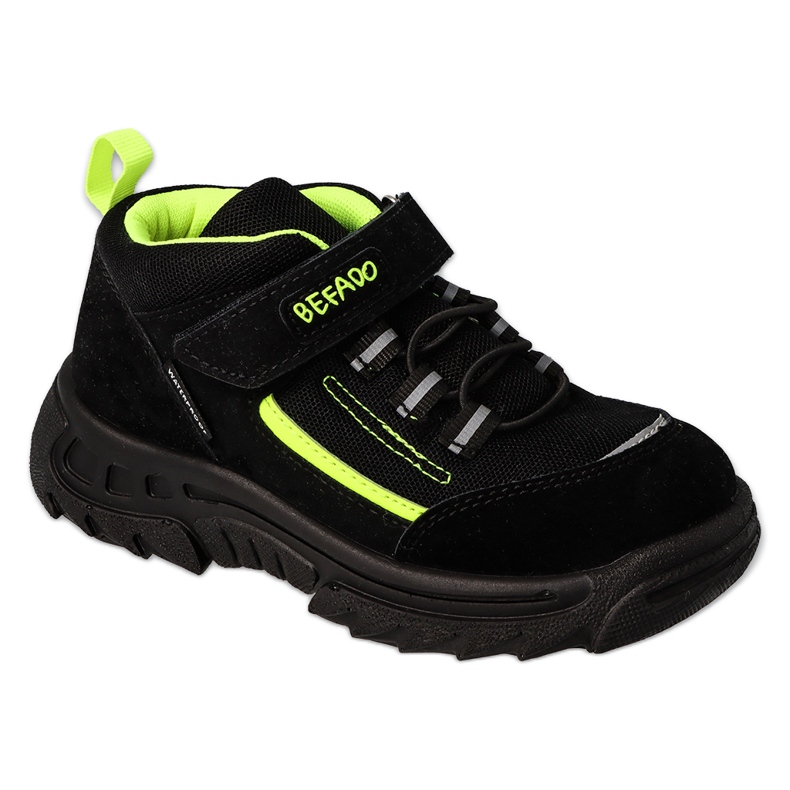 Befado Trekking para niños impermeables 515Y004 trekking negro/verde