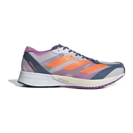 Zapatillas Adidas Adizero Adios 7 M GX6647 blanco púrpura naranja