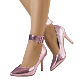 BM Alfileres Janin metálicos morados multicolor rosado