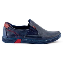 KOMODO Mocasines de hombre 912 azul marino