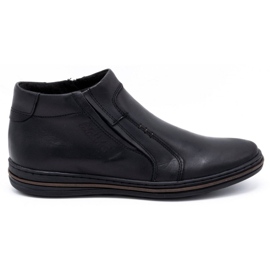 Polbut Botas de piel de invierno para hombre 381F negro
