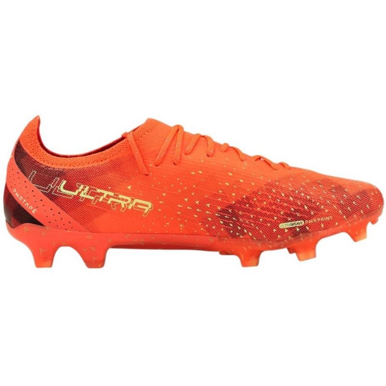 Botas de fútbol Puma Ultra Ultimate FG / AG M 106868 03 rojo naranjas y tintos