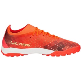 Puma Ultra Match Tt M 106903 03 zapatos de fútbol rojo naranjas y rojos