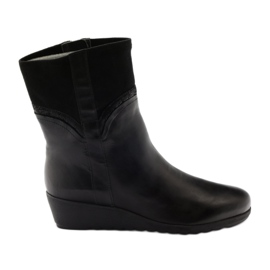 Botas Negras Con Cuña Caprice 25459 negro