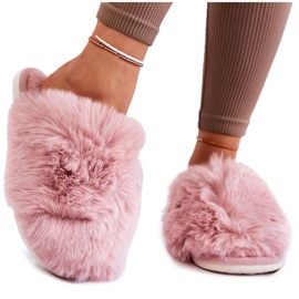 BM Pantuflas Mujer Pelo Sheryl Rosa
