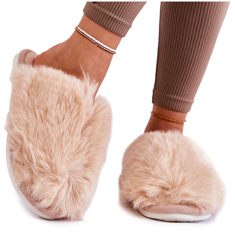 BM Pantuflas Mujer Pelo Sheryl Beige BM Pantuflas Mujer Pelo Sheryl Beige