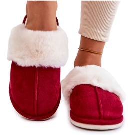 Pantuflas Mujer Lisas Con Pelo Rojo Morisea