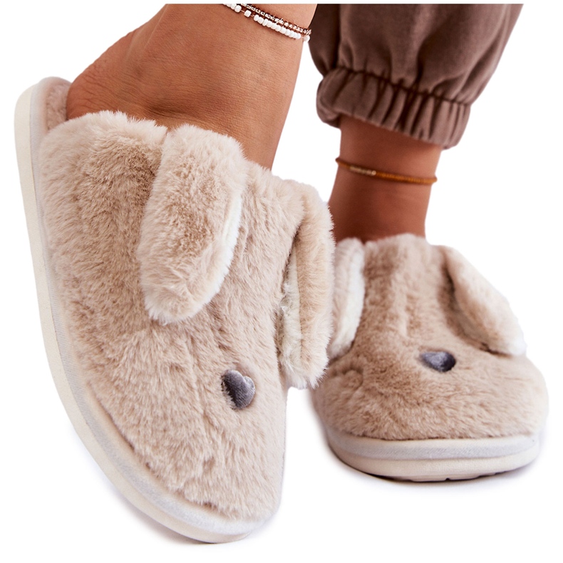 Pantuflas Mujer Piel Beige, Pantuflas Remmi
