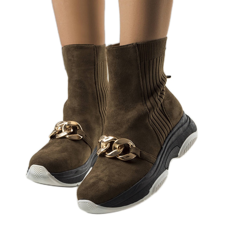 Botines verdes con aislamiento y cadena Ulster