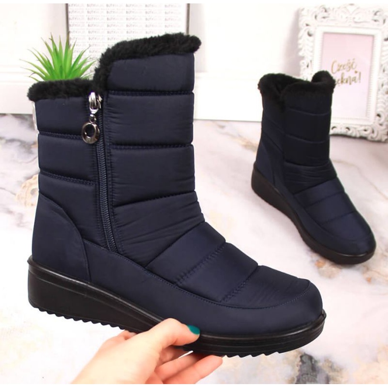 Botas de nieve con aislamiento NEWS W EVE377B azul marino