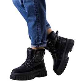 Botas de nieve con aislamiento negras de Ozero negro