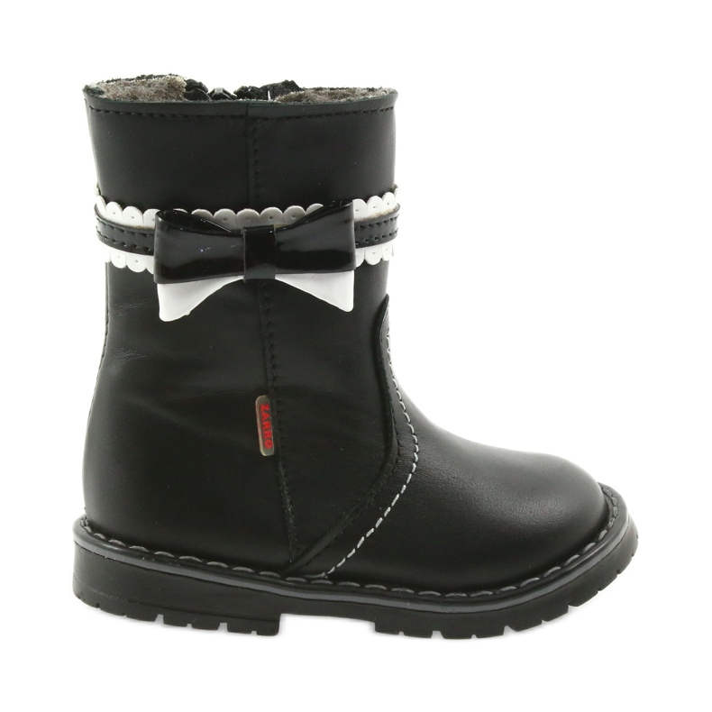 Botas de niñas 87/03 Negro con un arco Zarro
