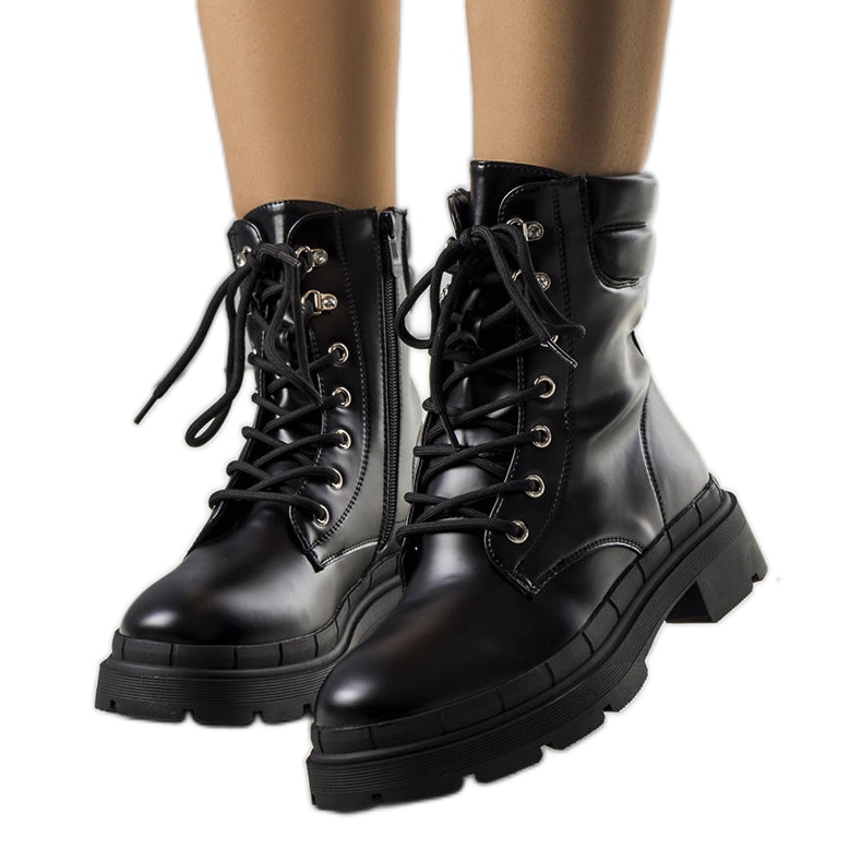 Botas negras con aislamiento de Anfisa negro Botas negras con aislamiento de Anfisa negro