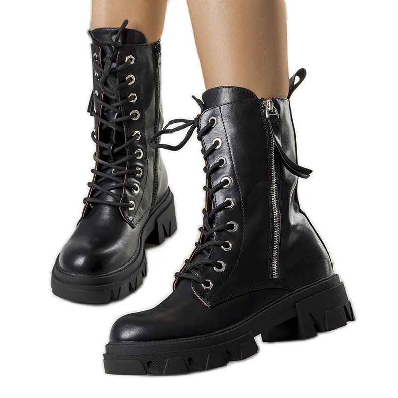 BM Botas negras con aislamiento de Artamo negro