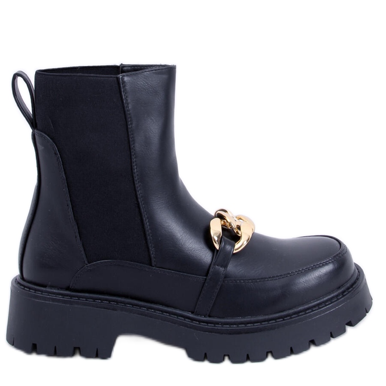 BM Botines Chelsea altos Mujer Moby Negro