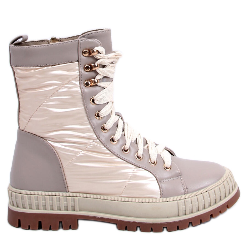 BM tenis Aileen Beis con cordones beige BM tenis Aileen Beis con cordones beige