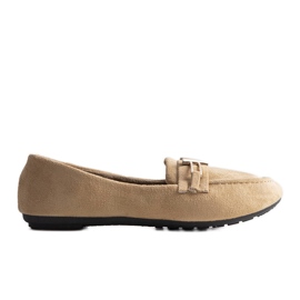 Mocasines mujer Gimen beige