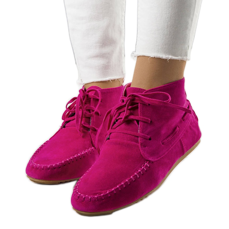 BM Botines Lalo eco-gamuza rosa rosado